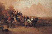 unknow artist People ride horses Spain oil painting artist